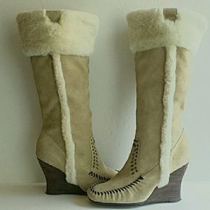 Sam Edelman Shearling Boots size 7.5